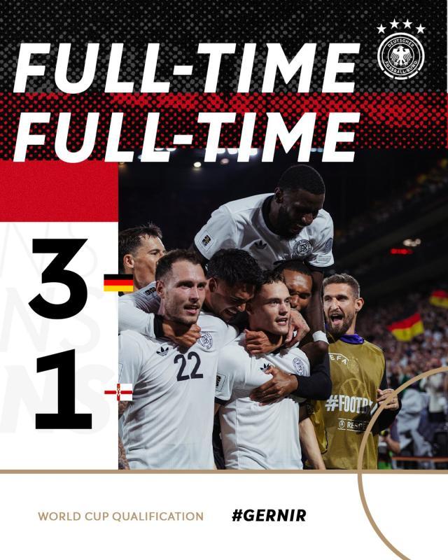 星空体育官网-【世预赛】德国3比1北爱尔兰，维尔茨直接任意球破门